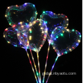 Birthday Foil Balloons led colorful light transparent bobo stars balloon Manufactory